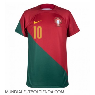 Camiseta Portugal Bernardo Silva #10 Primera Equipación Replica Mundial 2022 mangas cortas